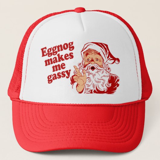 Eggnog Makes Santa Gassy Trucker Pet (Voorkant)