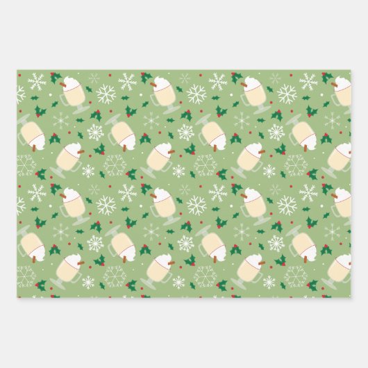Eggnog Pattern Inpakpapier Vel (Voorkant 2)
