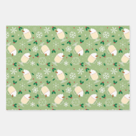 Eggnog Pattern Inpakpapier Vel