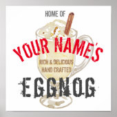 Eggnog Personalized Poster (Voorkant)