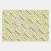 Eggnog Recept Collectie - avocado Inpakpapier Vel (Voorkant)