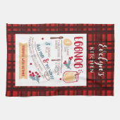 Eggnog Recept Feestelijke Kerst Custom Theedoek (Horizontaal)