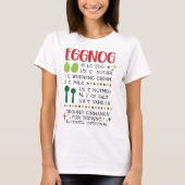 Eggnog Recipe T-shirt (Voorkant)