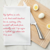 Eggnog Recipe Theedoek (Quarter Fold)