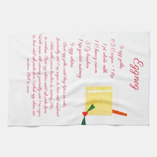 Eggnog Recipe Theedoek (Horizontaal)