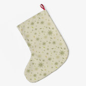 Eggnog Sneeuwvlokken - avocado Grote Kerstsok (Achterkant (Hangend))