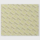 Eggnog-typografie Cadeaupapier (Vlak)