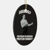 Eggnog? U bedoelt Alcoholic kerstboomversiering Keramisch Ornament (Rechts)