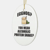 Eggnog? U bedoelt Alcoholic kerstboomversiering Keramisch Ornament (Links)