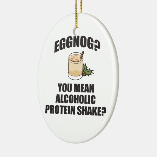 Eggnog? U bedoelt Alcoholic kerstboomversiering Keramisch Ornament (Links)