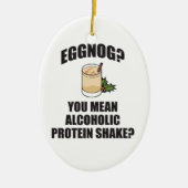 Eggnog? U bedoelt Alcoholic kerstboomversiering Keramisch Ornament (Voorkant)
