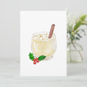 Eggnog Uitnodigingen (Staand voorkant)