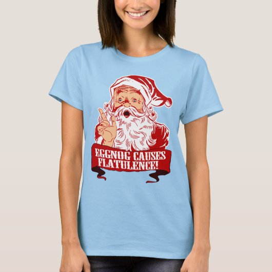 Eggnog veroorzaakt opflakkering t-shirt (Voorkant)
