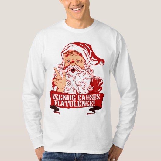 Eggnog veroorzaakt opflakkering t-shirt (Voorkant)