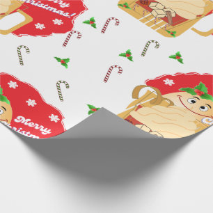 Eggnog Wrap Kerstmis 2023 Cadeaupapier