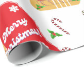 Eggnog Wrap Kerstmis 2023 Cadeaupapier (Rol Hoek)