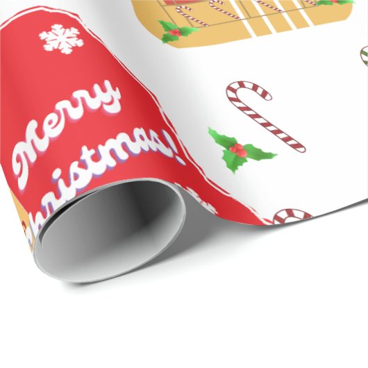 Eggnog Wrap Kerstmis 2023 Cadeaupapier (Rol Hoek)
