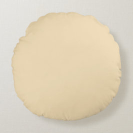Eggnog Yellow Round Pillow Rond Kussen