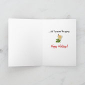 Eggnog. Yum. Greeting Card Feestdagen Kaart (Binnen)