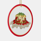 Eggplant Aubgergine Parm Parmesan Italy Food Keramisch Ornament (Rechts)