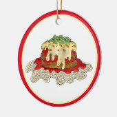 Eggplant Aubgergine Parm Parmesan Italy Food Keramisch Ornament (Links)
