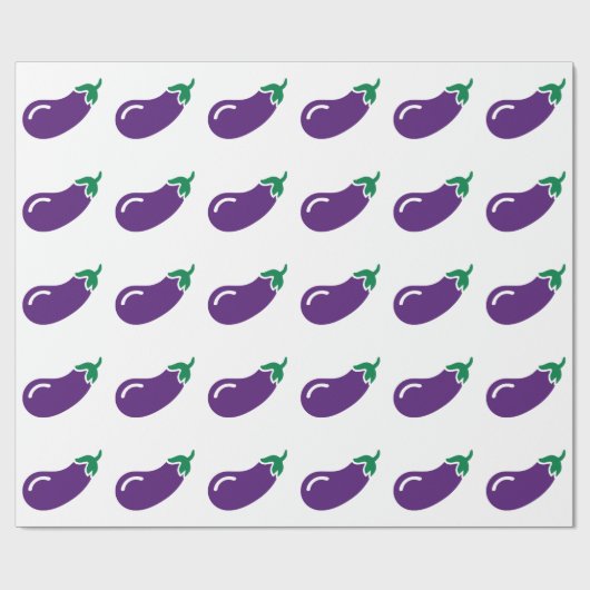 Eggplant Cadeaupapier (Vlak)