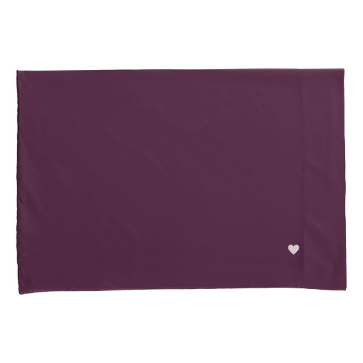 Eggplant Eggplant Deep Paars Kussensloop (Voorkant-Rechts)