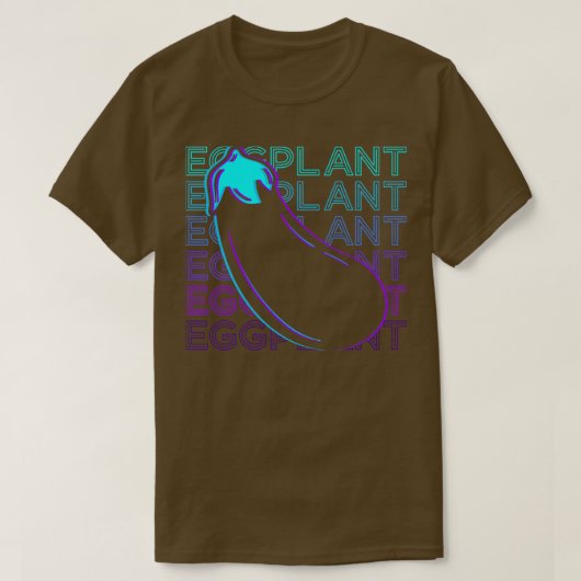 Eggplant Eggplant Retro Gift1 T-shirt (Design voorkant)