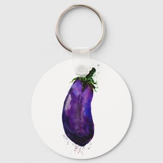 Eggplant Eggplant Sleutelhanger (Voorkant)