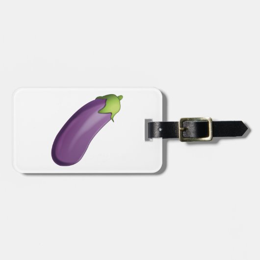 Eggplant - Emoji Bagagelabel