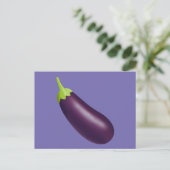 Eggplant Emoji Briefkaart (Staand voorkant)