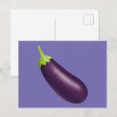 Eggplant Emoji Briefkaart (Voorkant / Achterkant)