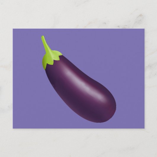 Eggplant Emoji Briefkaart (Voorkant)