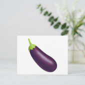 Eggplant Emoji Briefkaart (Staand voorkant)