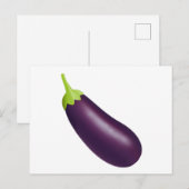 Eggplant Emoji Briefkaart (Voorkant / Achterkant)