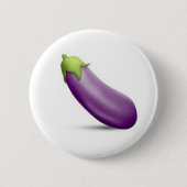 Eggplant Emoji Button (Voorkant)