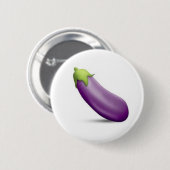 Eggplant Emoji Button (Voorkant /achterkant)