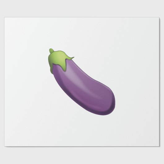 Eggplant - Emoji Cadeaupapier (Vlak)