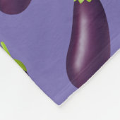 Eggplant Emoji Fleece Deken (Hoek)