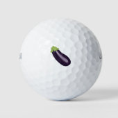 Eggplant Emoji Golfballen (Voorkant)