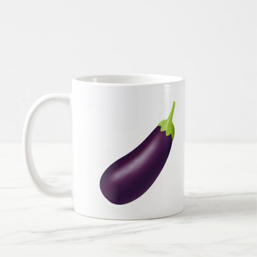 Eggplant Emoji Koffiemok (Links)
