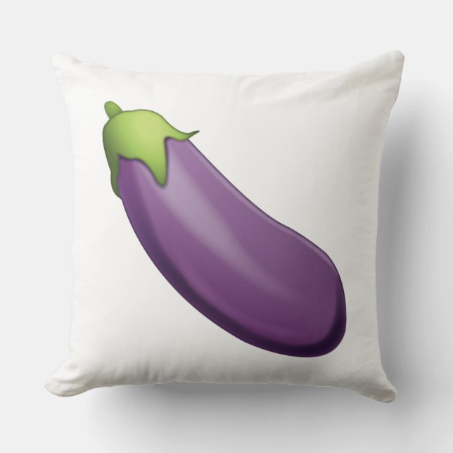 Eggplant - Emoji Kussen (Voorkant)