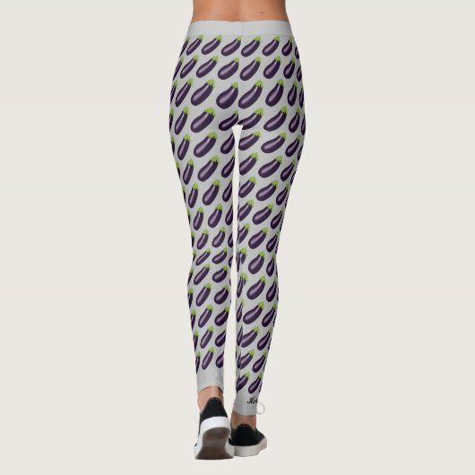 Eggplant Emoji Leggings (Achterkant)