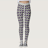 Eggplant Emoji Leggings (Voorkant)