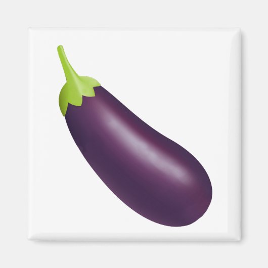Eggplant Emoji Magneet (Voorkant)