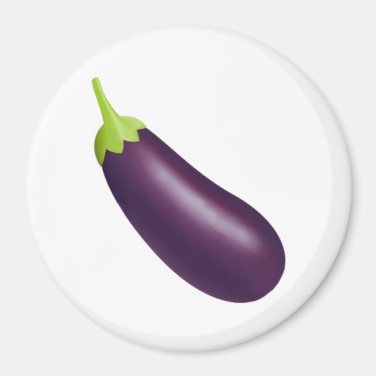 Eggplant Emoji Magneet (Voorkant)
