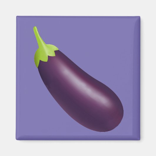 Eggplant Emoji Magnet (Voorkant)