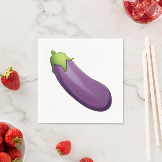 Eggplant - Emoji Servetten (Insitu)