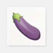 Eggplant - Emoji Servetten (Voorkant)
