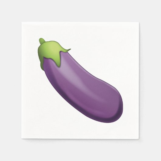 Eggplant - Emoji Servetten (Voorkant)